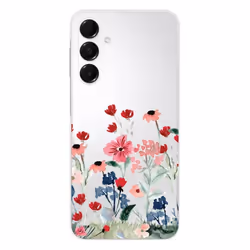 Coque en silicone - Compatible Samsung Galaxy A16 - design printemps en fleurs