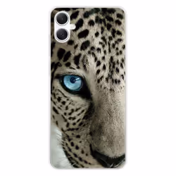 Coque Silicone Imprimée - 1001 Coques - Samsung Galaxy A05 - Oeil de Léopard - Souple - Transparent