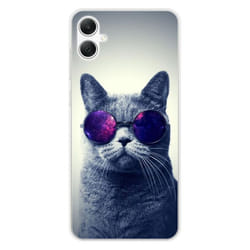 Coque Silicone Imprimée - 1001 Coques - Samsung Galaxy A05 - Motif Chat à Lunette - Protection Optimale - Souple