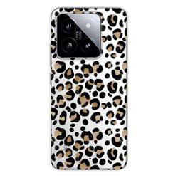 Coque en silicone - Compatible Xiaomi 14 Pro - design leopard
