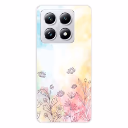 Coque en silicone - Compatible Xiaomi 14T Pro - design watercolor flowers
