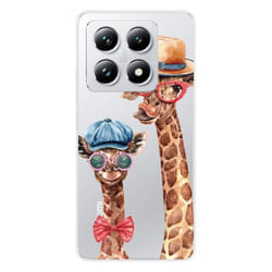 Coque en silicone - Compatible Xiaomi 14T Pro - design funny girafe