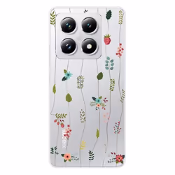 Coque en silicone - Compatible Xiaomi 14T 4G - design montee de fleurs
