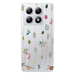 Coque en silicone - Compatible Xiaomi 14T 4G - design montee de fleurs