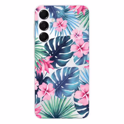 Coque en silicone - Compatible Samsung Galaxy A36 5G - design tropical aquarelle
