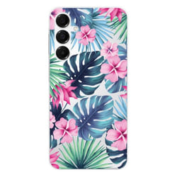 Coque en silicone - Compatible Samsung Galaxy A36 5G - design tropical aquarelle