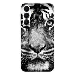 Coque en silicone - Compatible Samsung Galaxy A36 5G - design tigre blanc et noir