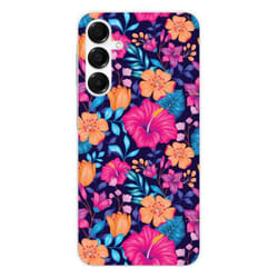 Coque en silicone - Compatible Samsung Galaxy A36 5G - design fleurs exotiques