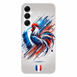 Coque en silicone - Compatible Samsung Galaxy A36 5G - design coq francais