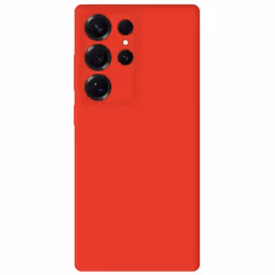 Coque en silicone rouge - Compatible Samsung Galaxy S25 Ultra