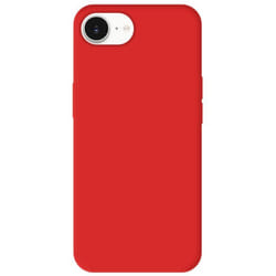 Coque en silicone rouge - Compatible Apple iPhone 16e