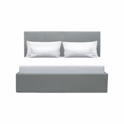 Le lit coffre adulte MARTIN est un lit contemporain et design avec une structure en bois et panneaux de particules. Il est éq ...