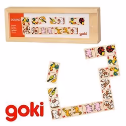 Dominos Animaux et chiffres Jeu Jouet en bois E...