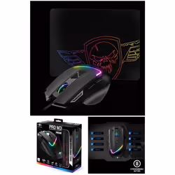 Souris Gamer - SPIRIT OF GAMER - PRO-M3 RGB - 7200 DPI - 8 Boutons Programmables - Filaire