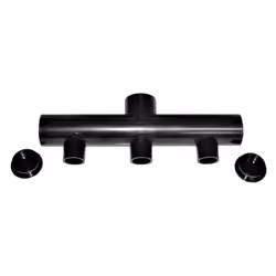 Collecteur PVC pression 3 sorties mâles 50 mm, entrée femelle 63 mm référence COL50. COLLECTEUR A COLLER - 3 ENTREES M/F - 1 ...