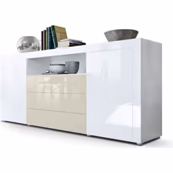 Buffet laqué blanc / Crème 167 cm