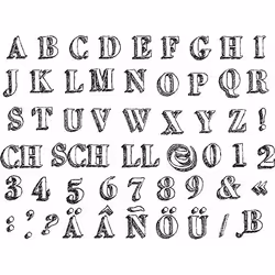 AladinE Drawn alphabet