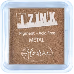 AladinE Izink pigment ink pad copper metal, Cuivre, Cuivre, 1 pièce(s), Adulte, unisexe, 50 mm