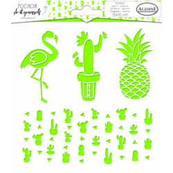 AladinE Cactus Vert Plastique Pochoir art