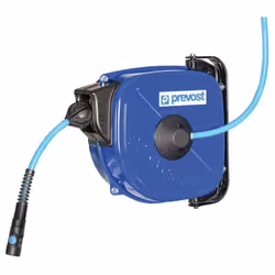 Enrouleur automatique de tuyau à carter en acier époxy. Support pivotant à 180°. Pression de service maximale : 20 bar. Sorti ...