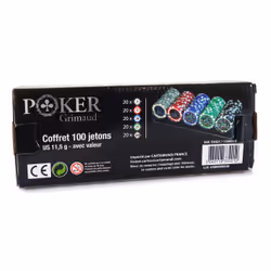 France Cartes Grimaud – Coffret Kristall 100 Chips – Poker