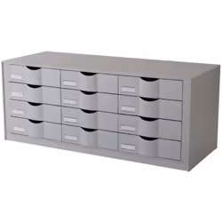 PaperFlow 9H4442.02, 12 tiroir(s), Gris, Monochromatique, 813 mm, 342 mm, 329 mm