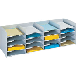 PaperFlow 541.02 bac de rangement de bureau Polystyrène Gris