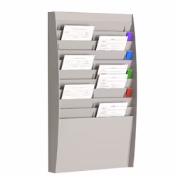 PaperFlow K500010, Polystyrène, Gris, Mat, Rectangle, 129 mm, 544 mm