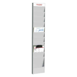 PaperFlow PC10A4.02 Stand d'information A4 Polystyrène Gris