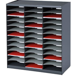 PaperFlow 803.11 unité de tiroir de bureau Noir, Gris Polystyrène