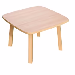PaperFlow TB60.10.23, Table basse, Forme carrée, 4 pieds, Bois