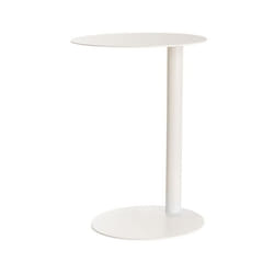 Table dappoint Easydesk métal. diamètre 40 cm - Blanc