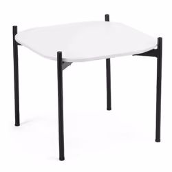 PaperFlow TBM1P50.01.13, Table basse, Forme rectangulaire, 4 pieds, Blanc
