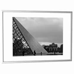 PaperFlow 6CCFA3.35, Cadre photo, Aluminium, Plexiglas, Gris, Rectangulaire, Paysage/portrait, 427 mm