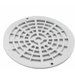 Hayward - Grille bonde de fond ronde pour piscine - Diam 17,5 cm - Blanc - PDFX9938