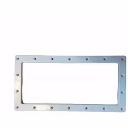 Bride de skimmer grande meurtrière (GM) COFIES SKX15015 pour piscine. Ses dimensions extérieures sont : 455 x 215 mm, les dim ...