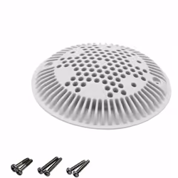La grille bonde de fond bombée est un élément de sécurité pour empêcher de gros éléments de se coincer dans la bonde de fond ...
