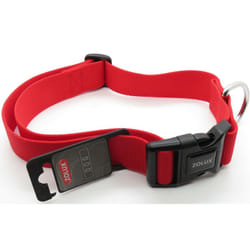 Zolux - collier nylon 50 - 80 cm x 40 mm rouge pour chien.