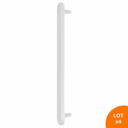 Plaque aveugle et antivol Aluminium Blanc RAL9016 Lot de 4