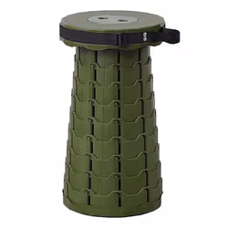 Tabouret pliable  Télescopique  Camping  Kaki kaki/vert foncé