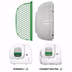 Kit 2 filtres magnétiques pour litière automatique Petkit Filtres de remplacement pour litière automatique Pura Max 2 & Purob ...