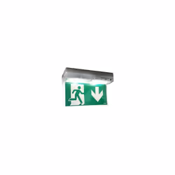 kit drapeau plafond - pour boîtier epsilon - luminox 10540 livré avec étiquettes de balisage pour une signalétique double fac ...