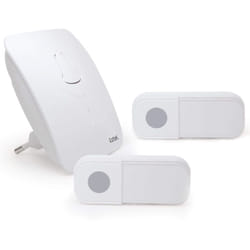 Carillo plug flash Extel Sonnette sans fil 100m enfichable + bouton supplémentaire offert