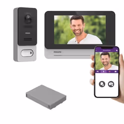 Visiophone - PHILIPS - WelcomeEye Wireless - 7 Tactile - Sans fil - Vision nocturne