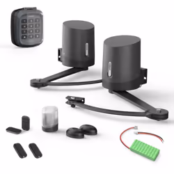 Kit sécurité motorisation connectée à bras articulés Orane Connect avec batterie de secours et digicode