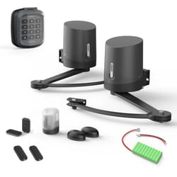 Kit sécurité motorisation connectée à bras articulés Orane Connect avec batterie de secours et digicode