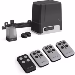 Un kit motorisation pour portail coulissant connectée + 2 télécommandes offertes Ce kit contient : 1 motorisation connectée p ...