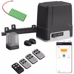 Le kit secours : la batterie + la motorisation coulissant + les 4 télécommandes Le kit secours comprend : La motorisation cou ...