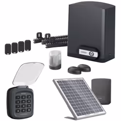 Un kit motorisation complet avec son digicode sans fil Le kit comprend : 1 motorisation Avidsen Orea 550 pour portail couliss ...