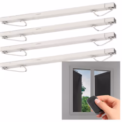Lot de 4 pour automatiser 4 fenêtres Composition du pack : 4 motorisations pour volet battant Avidsen Open W (ref 114600) 4 t ...